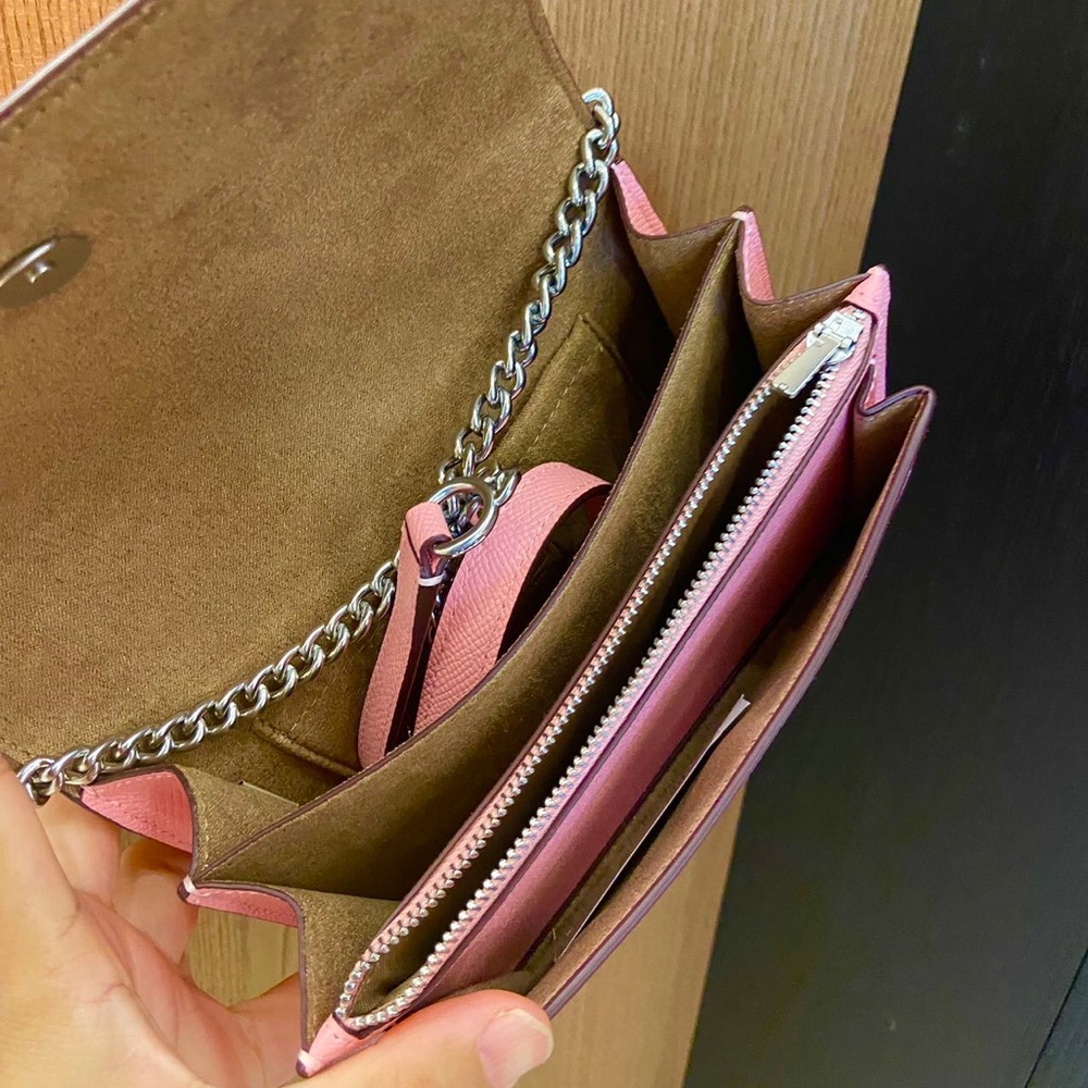 Coach Silver/ Flower Pink Mini Klare Crossbody # C9949 - Picture 6 of 9